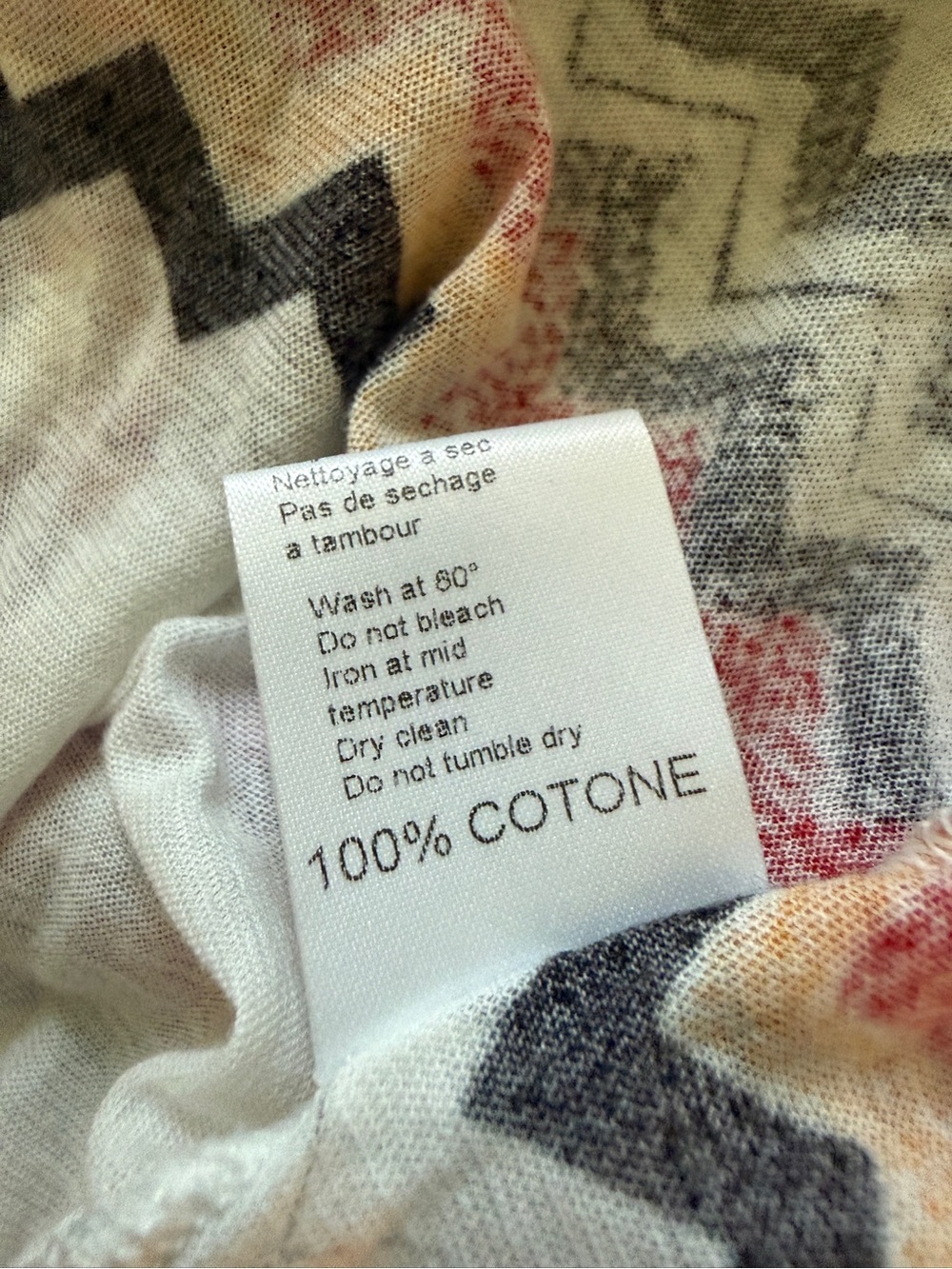 Missoni Mare Italy 100% Cotton Abstract Print Tunic Top | Size IT 50 US L/XL - Picture 7 of 8